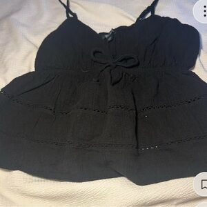 Black Sleeveless Top